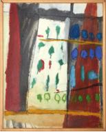 No name. Acryl and pastel on canvas, 33 x 41 cm, 1996