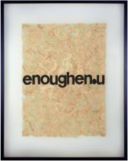 Enough. Series Breathing. Handmade paper, paper, 79 x 99 cm, 2011