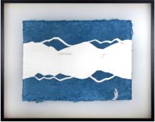 In Passing. Series Breahing. Handmade paper, paper, 99 x 79 cm, 2012