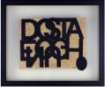 Dosta (Serbian) - Enough ( English) II. Series Mirror. Handmade paper, paper, 37,5 x 31,5 cm, 2011 