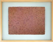 Η θaλasa Τa Αp0γeν�ata (The Sea-The Afternoons). Series Equivalents, handmade paper and embroidery, 99 x 79 cm, 2004. Private collection, Serbia